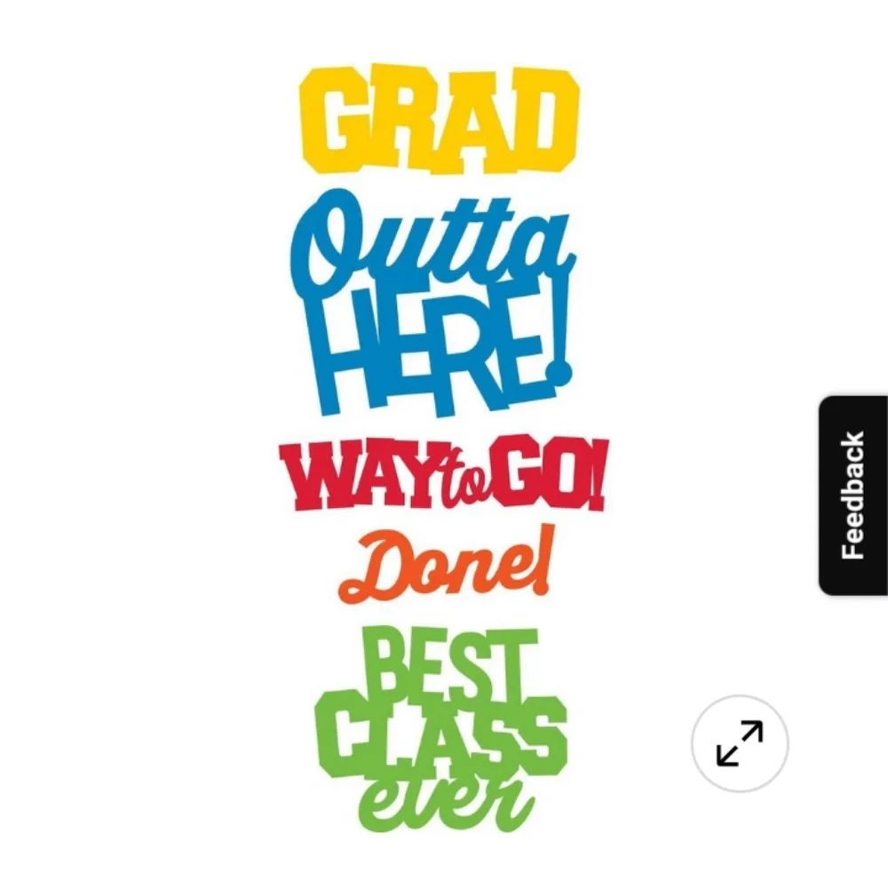🆕 Colorful Celebration 2022 Graduation Photo Booth Kit, New